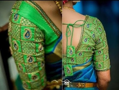 Green Blouse With Embroidery