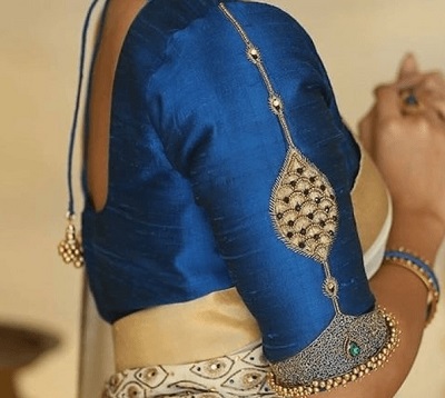 Heavily Embroidered Bridal Blouse Sleeves