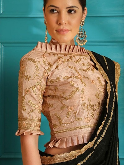 20+ Fashionable Blouse Sleeve Designs Ideas For Saree - Tikli