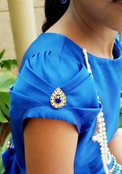 Stylish Princess Cap Sleeves Blouse pattern