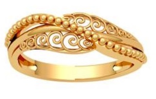 Band Style Gold Ring