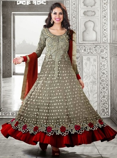 Floor length Churidar Anarkali Dress