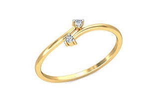 Gold Ring Design for Young girls