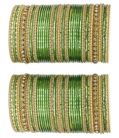 Green Latest Bangle Design