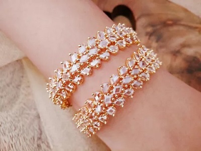 Bracelet Style Bangle Set For sarees