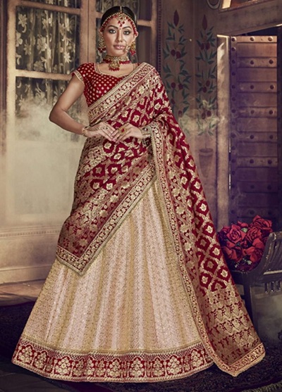 Lehenga Saree South Indian Style