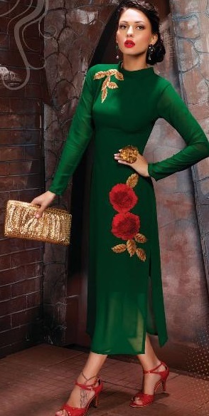 Long Georgette Kurti For Parties