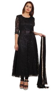 black net churidar models