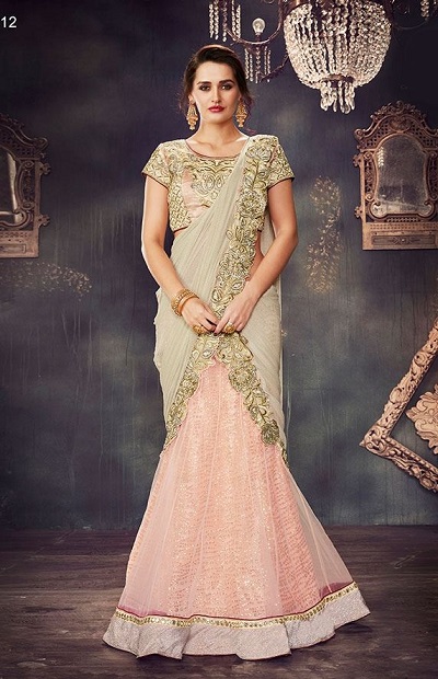 Net fabric Lehenga for Festivals