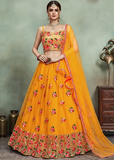 Latest 20 Yellow Lehenga Choli Designs Trending 2023 Tips And Beauty 6653