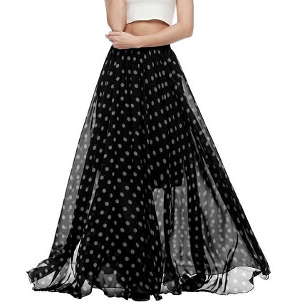 Polka Dotted skirt Style