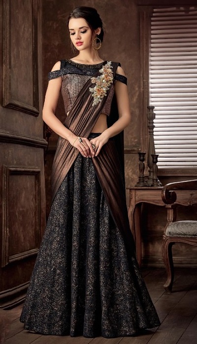 Ready made lehenga on sale saree