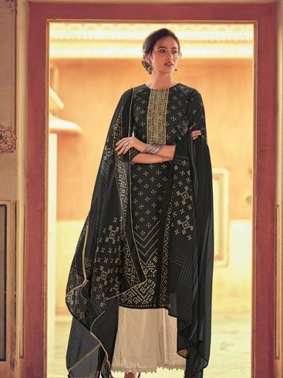 Stylish and fancy Bandhej Design Dress