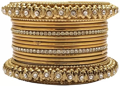 Trendy Gold bangles for Ethnic suits