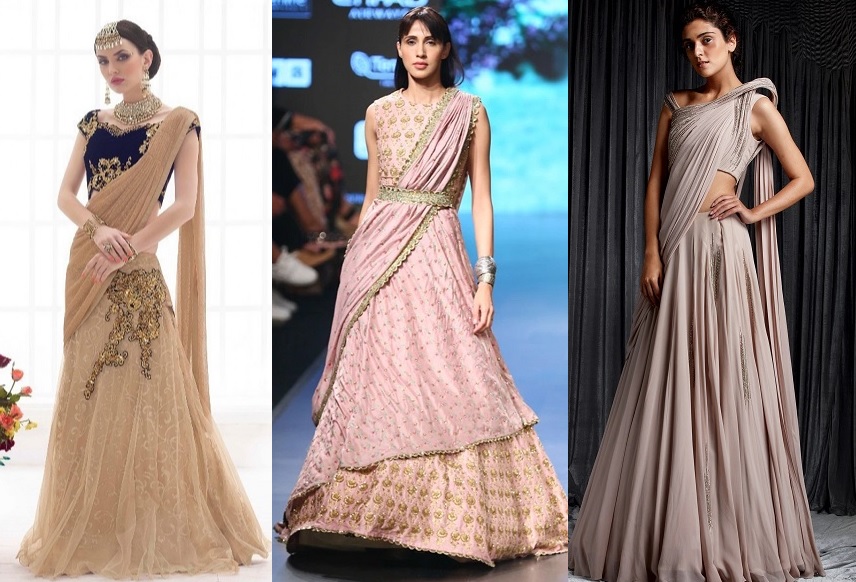 30 Latest Lehenga Saree Designs to Try (2022) | Lehenga saree design,  Lehenga style saree, Saree designs