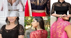 lace saree blouse designs