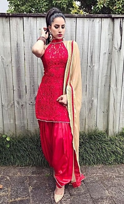 Punjabi salwar suit with kurti design hotsell