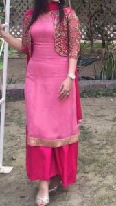 jacket design on punjabi suit