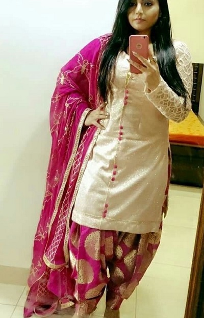 Party Wear Punjabi Suit And Brocade Patiala Salwar