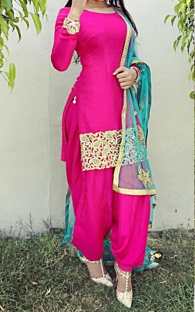 punjabi salwar suit with kurti design