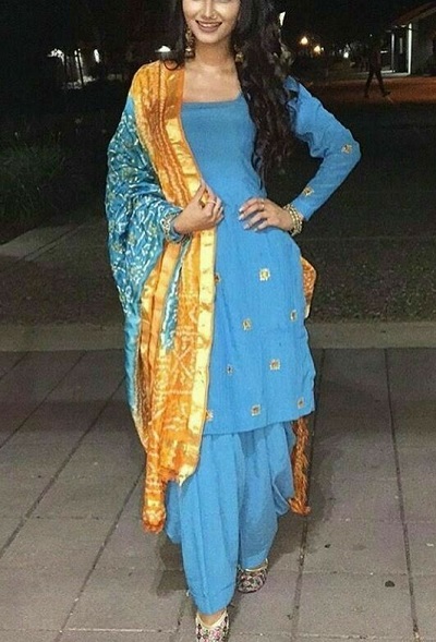 Stylish Festive Wear Punjabi Suit Pattern For Girls