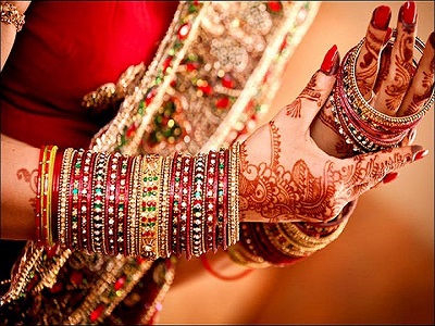 Beautiful Maroon and green wedding bangles