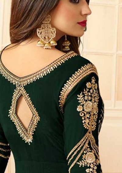 deep suit back neck designs