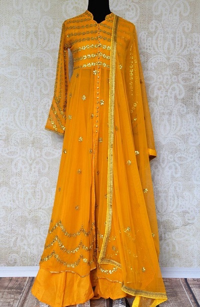 Floor Length Gota Work Suit Style