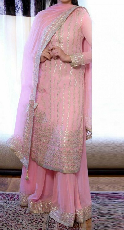 Party wear Gota Patti Suit Salwar Kameez design
