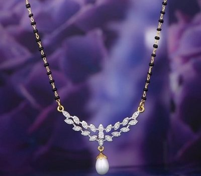 Pearl Work Mangalsutra For Brides