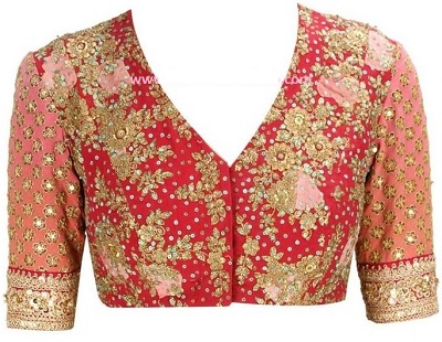 Sequin and Gota Patti work blouse