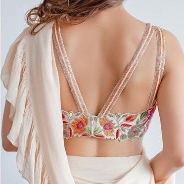 Strappy Back Blouse For Sarees
