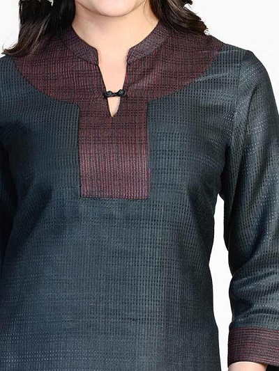 Yoke design with button Neckline