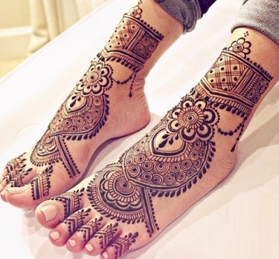 Arabic Foot Mehndi Design Latest Image