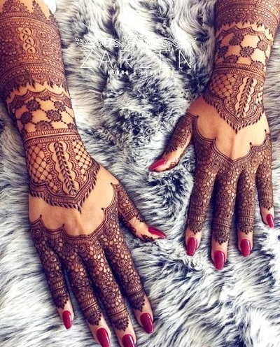 Arabic Mehndi Design For Bridal Back Hands