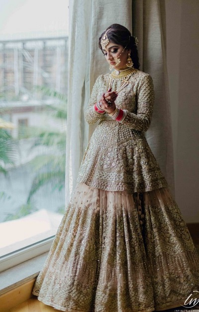 Bridal Peplum Style Lehenga