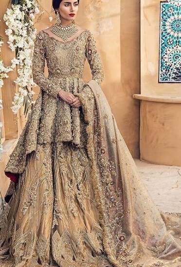 Bridal Heavy Player Peplum Lehenga Desi