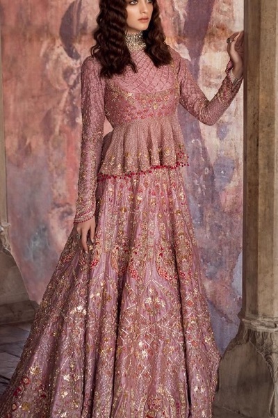 net peplum lehenga