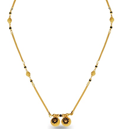 Lightweight Everyday Use Solid Gold Mangalsutra Style