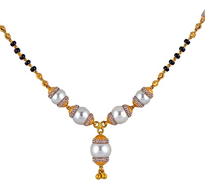 Pearl And Gold Mangalsutra Pattern