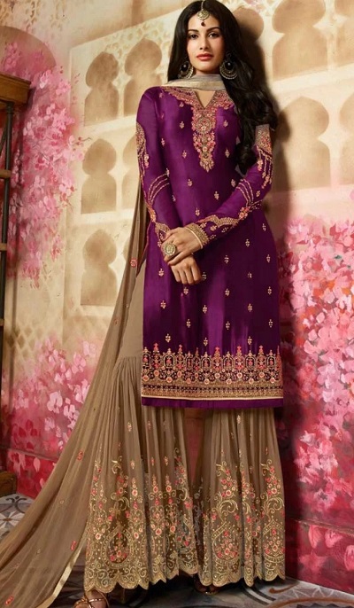 Punjabi Sharara Suit Set For Brides