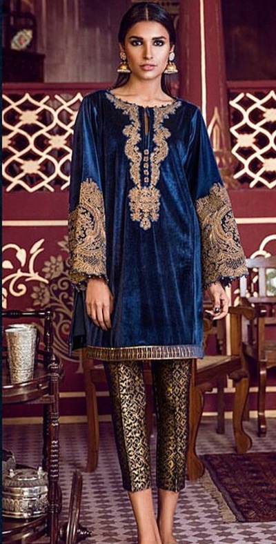 Wine Velvet Banarasi Suit  Lakhina Couture