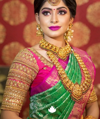 20 Silk Saree Blouse Designs to Wear with Your Favorite Kanjivaram