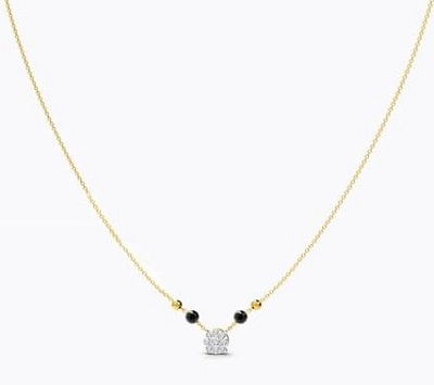 Simple Solitaire Style Light Mangalsutra Pattern