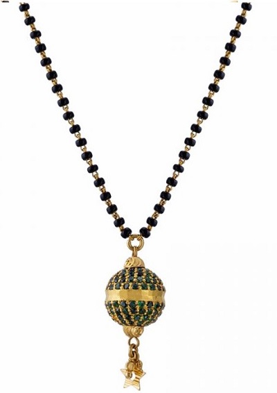 Single Bead Only Mangalsutra Pattern