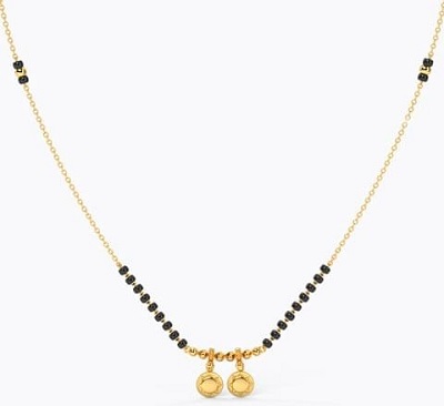 Stylish Double Bead Pattern Gold Mangalsutra