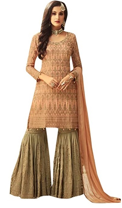 Stylish Sharara Suit For Parties