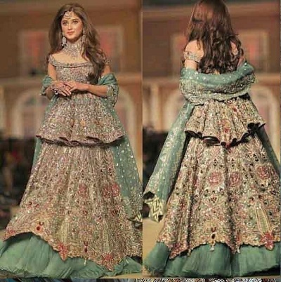 Very Heavy Designer Peplum Lehenga