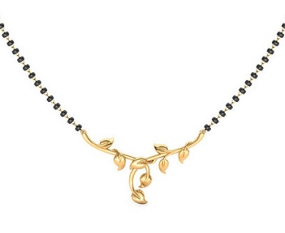 Very lightweight twig shape mangalsutra pattern