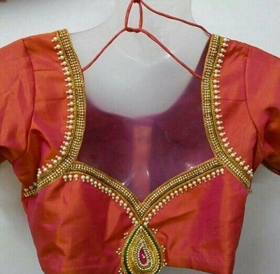 Bridal design for silk sarees